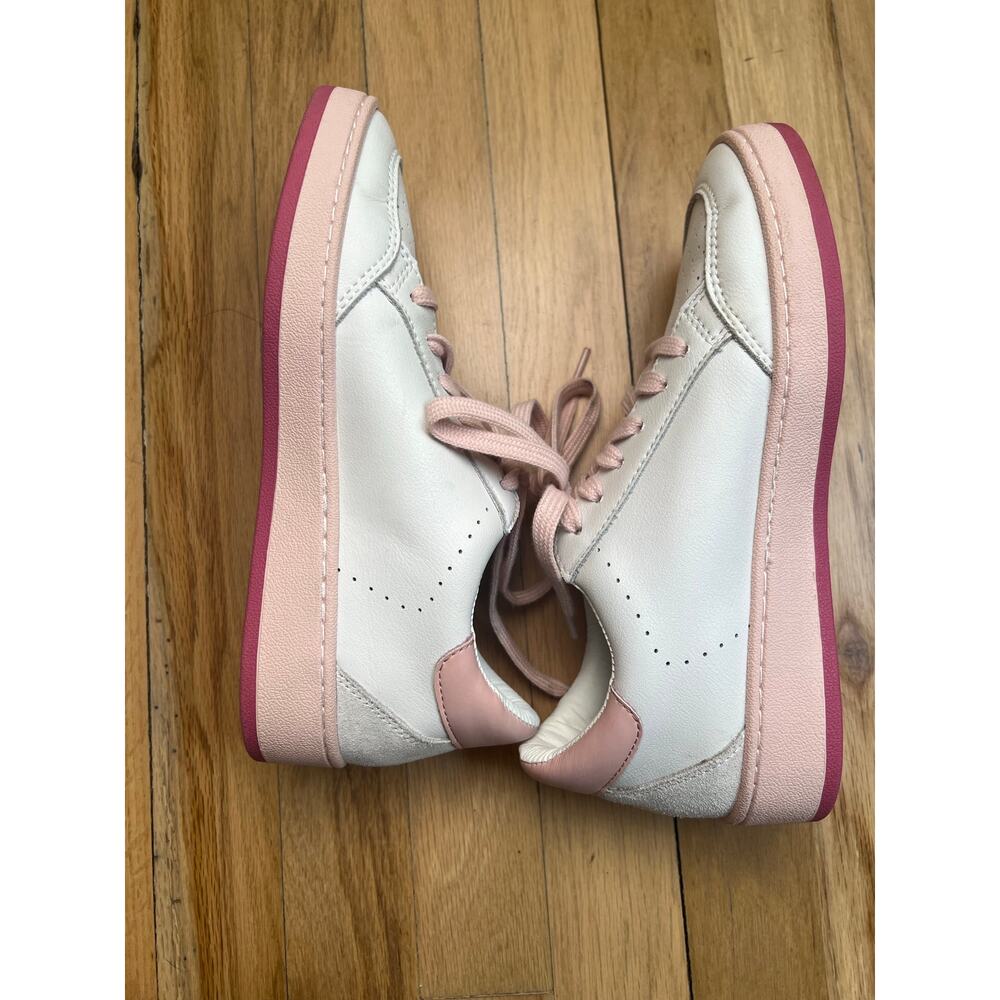 Vintage Havana Denisse 27 White and Baby Pink Star Sneakers Women's 8 - Picture 13 of 16